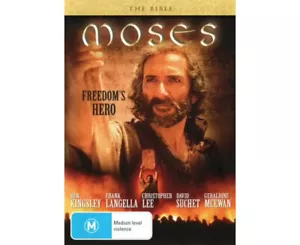 The Bible DVD Moses Mini Series - Ben Kingsley (DVD, 1995) Frank Langella - Picture 1 of 5