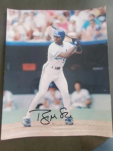 Brian McRae Signed Autographed 8X10 Photo Royals Home At Bat JSA AS84637 - Picture 1 of 2