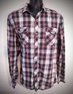 Buffalo David Bitton Men's Sz XL Plaid long Sleeve Shirt western cowboy - Picture 1 of 3