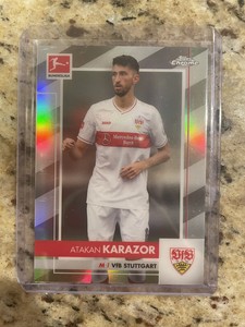 2020-21 Topps Chrome Bundesliga Soccer Atakan Karazor Refractor Card #91