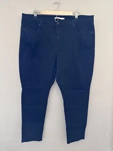 Levis Womens 711 Skinny Jeans Size 20W Black Casual Everyday Denim Workwear - Picture 1 of 10