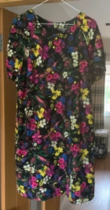 Ladies Short Sleeve Dress M & S Limited Collection sz 16 Multicoloured Floral - Picture 1 of 9