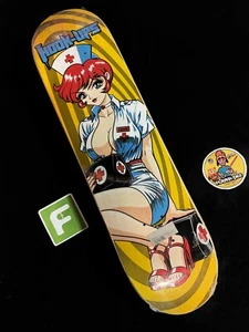 RARE VINTAGE 2000s OG Nurse Trixie Hook Ups Skateboard Deck Jeremy Klein - Picture 1 of 5