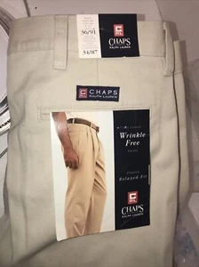 Pantalones de vestir para hombre 36" X 32" Chaps Ralph Lauren nuevos - Imagen 1 de 8