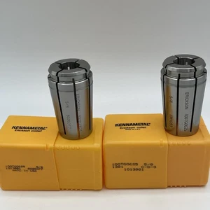 (2) KENNAMETAL ERICKSON TG100 COLLETS 5/8” 0.375" 100TG0375 - Lightly Used - Picture 1 of 14
