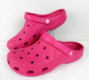 CROCS Classic Clogs Shoes Hot Pink Women's Size 10 Men's 8 - Picture 1 of 14