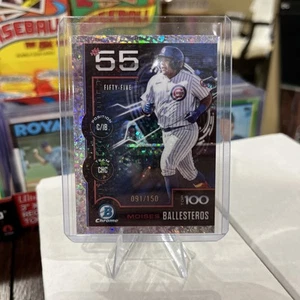 MOISES BALLESTEROS 2025 BOWMAN CHROME SCOUTS TOP 100 MINI DIAMOND /150 Q0298 - Picture 1 of 2