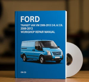 FORD TRANSIT VAN VM 2006-2013 2.4L & 2.3L Workshop Manual Service Repair on CD. - Picture 1 of 1