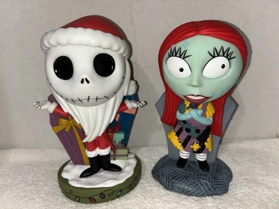 Lote Novo com etiquetas Nightmare Before Christmas moeda cofrinho PVC Disney Papai Noel Jack  - Imagem 1 de 3