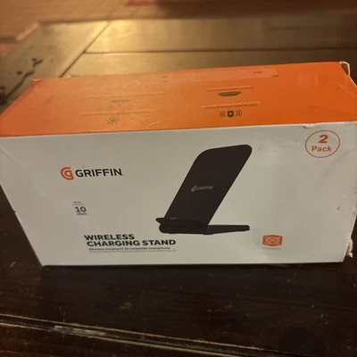 Teléfono inalámbrico Griffin 10W con certificación QI soporte de carga rápida GP-179-BLK-NA, PAQUETE DE 2 Foto 1 de 4