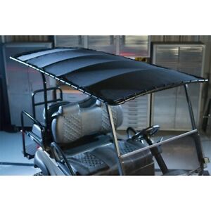 84" RedDot Topsail Bimini Style Canvas Golf Cart Roof / Tubular Sun Top - Black