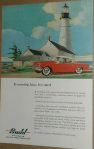 1954 BUDD Company advertisement, STUDEBAKER Commander Starliner - Picture 1 of 4