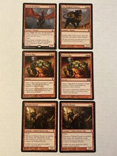6 Mtg Red Nm/Lp 2x Tuktuk Grunts/ 2x Turn To Slag/ Tyrant Of Valakut/ Two-Headed