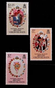 VIRGIN ISL. Sc 406-8 NH ISSUE+FDC OF 1981 - ROYAL WEDDING - (AA23) - Picture 1 of 2