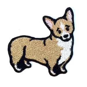 Corgi Iron On Embroidered Patch Pembroke - Picture 1 of 1