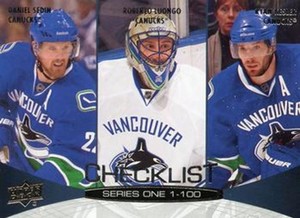 #199 Daniel Sedin / Roberto Luongo / Ryan Kesler - Vancouver Canucks - 2011-12 U