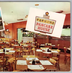 1962 Perkins Pancake House, Spring Lake Heights Monmouth Co. NJ Postcard Posted - Picture 1 of 8