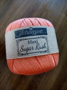 Sheepjes Maxi Sugar Rush Rich Coral - Picture 1 of 2