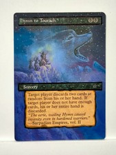 Hymn to Tourach Fallen Empires MTG Magic Hand Painted Altered Extended Art