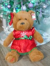 2023 WalMART CHRISTMAS Snowflake TEDDY BEAR Tan Boy 20 Green Outfit Brand  New