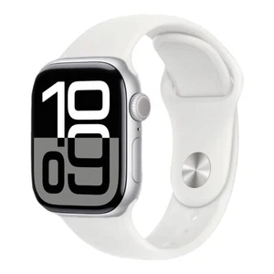 Apple Watch Series 10 42mm Argento Alluminio - Cinturino Bianco - Scatola Aperta - Foto 1 di 1