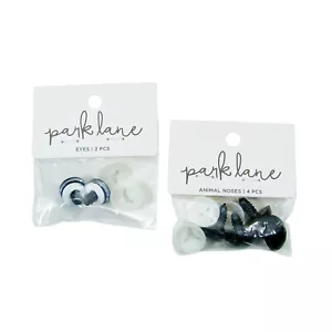 Jo-Ann Park Lane Plastic 21mm Stuffed Animal Noses 16mm Blue Eyes Plush Toy Part - Picture 1 of 3