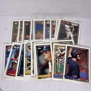 1992 Topps Baseball Card Lot (24) Hof Stars Rookies Gold Cup Set Key Cards Manny - Picture 1 of 13