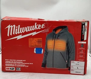 Chaqueta con capucha gris térmica Milwaukee 306G-21L M12 12V para hombre - Imagen 1 de 5