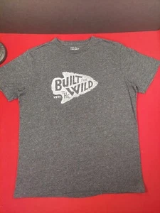 2016 Camiseta Yeti Coolers construida para The Wild para hombre pequeña gris manga corta - Imagen 1 de 6