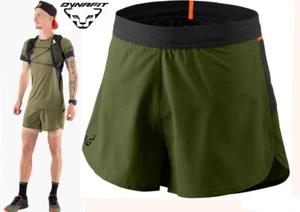DYNAFIT pantaloncini verdi trail run ultraleggeri a secco rapido fodera in rete traspirante da uomo SM - Foto 1 di 11
