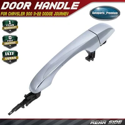 Manija de puerta exterior cromada izquierda o derecha trasera para Chrysler 300 11-22 Dodge Journey Foto 1 de 4