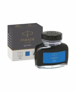 PARKER QUINK FOUNTAIN INK BOTTLE 30ml BLUE FOR FOUNTAIN PENS - CHIPEST ON Ebay - Picture 1 of 3