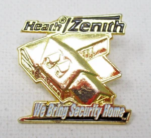 HeathZenith Lapel Pin We Bring Security Home Gold Tone Motion Detector Logo - Picture 1 of 6