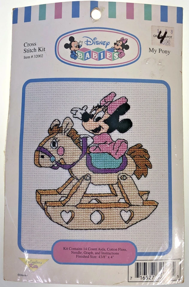 Disney Babies Counted Cross Stitch Kit Two Kits My Pony Shhh? 32002 32003