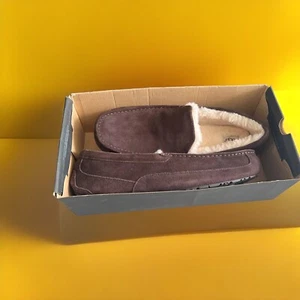 UGG Mens Ascot Slipper, Espresso, Size US 18 - Picture 1 of 3