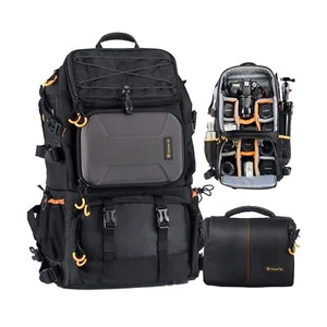 TARION Pro 2 Bags in 1 Camera Backpack Large with 15.6" Laptop Compartment Wa... - Picture 1 of 9