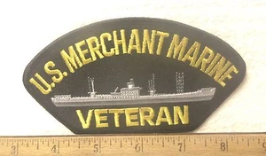 EE. UU. Parche bordado veterano de la Marina Mercante  - Imagen 1 de 3