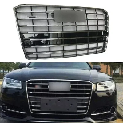 Parachoques delantero parrilla radiador rejilla brillante para Audi A8 Sline 2015 2016 2017 Foto 1 de 4