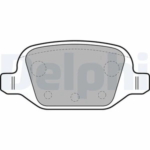DELPHI Bremsbelagsatz, Scheibenbremse Hinterachse u.a. für ABARTH, CITROËN - Bild 1 von 3
