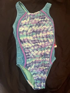 Girl Speedo, One Piece Swimsuit Size 10 - Picture 1 of 11