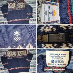 Dale of Norway 2002 Salt Lake Olympics Cardigan WOOL Sweater   - Picture 1 of 14