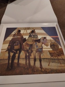 Kenneth RILEY ARTIST PROOF Print Crow Fair Western Horses Native American Art - Picture 1 of 14