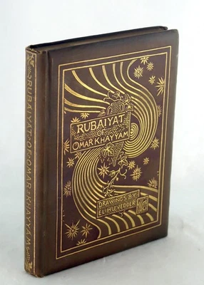 Elihu Vedder 1894 Rubaiyat Of Omar Khayyam Symbolist Art Edwardian Fine Binding - Image 1 of 4