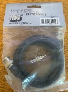 MG Electronics CBNC-6 6' Coaxial Cable with BNC Connectors NEW - Picture 1 of 1