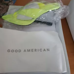Good American Chartreuse Damenschuhe gelb 7 Tanga hoher Absatz spitze Zehenpartie Neu mit Etikett - Bild 1 von 5
