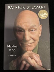 Patrick Stewart Signed Edition Book Making It So BAS Autograph Authentic