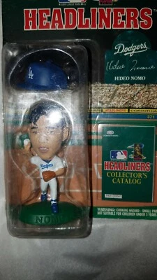 Cabezal de cartel de colección de los Dodgers 1996 Hideo Nomo Foto 1 de 2