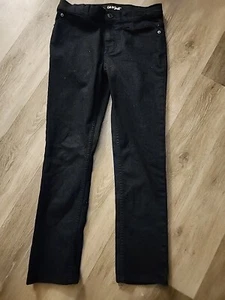 Cat & Jack Boy's Adjustable Waist  Black Wash Skinny Fit Jeans Size 12 - Picture 1 of 4