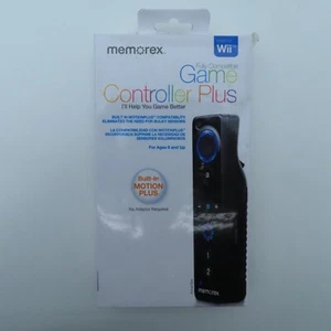 Memorex Game Controller Motion Plus For Nintendo Wii Black New - Picture 1 of 6
