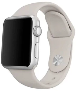 Original Apple Watch Armband Silikon 38mm/40mm Steingrau M/L - Bild 1 von 3